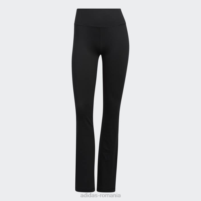 Adidas jambiere evazate de studio de yoga negre femei negru 2JBN8998