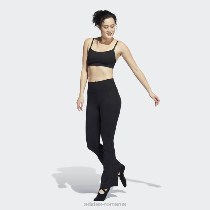 Adidas jambiere evazate de studio de yoga negre femei negru 2JBN8998