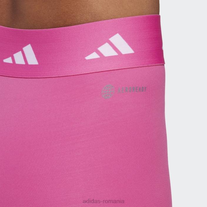 Adidas jambiere fucsia techfit cu 3 dungi femei fucsie 2JBN16751