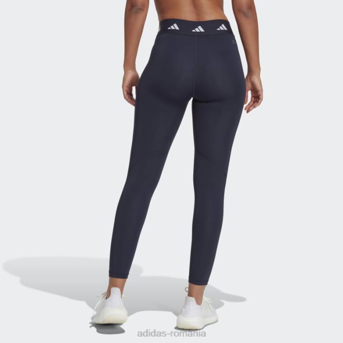 Adidas jambiere ink techfit 7/8 femei cerneală/alb 2JBN10601