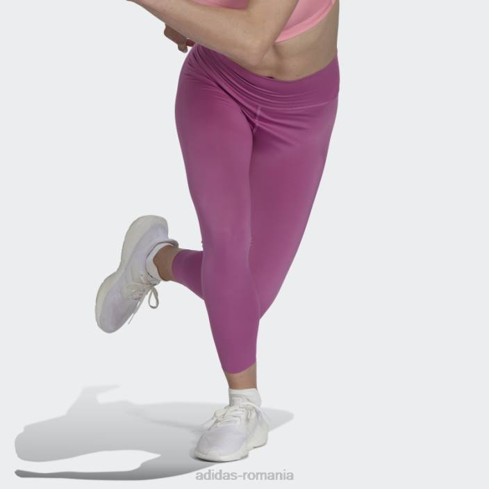 Adidas jambiere lila optime training luxe 7/8 femei liliac 2JBN10697