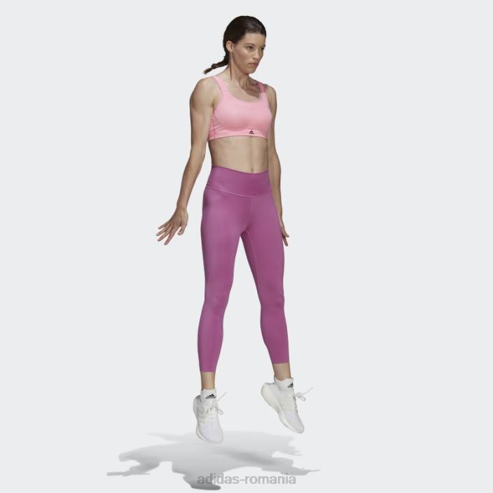 Adidas jambiere lila optime training luxe 7/8 femei liliac 2JBN10697