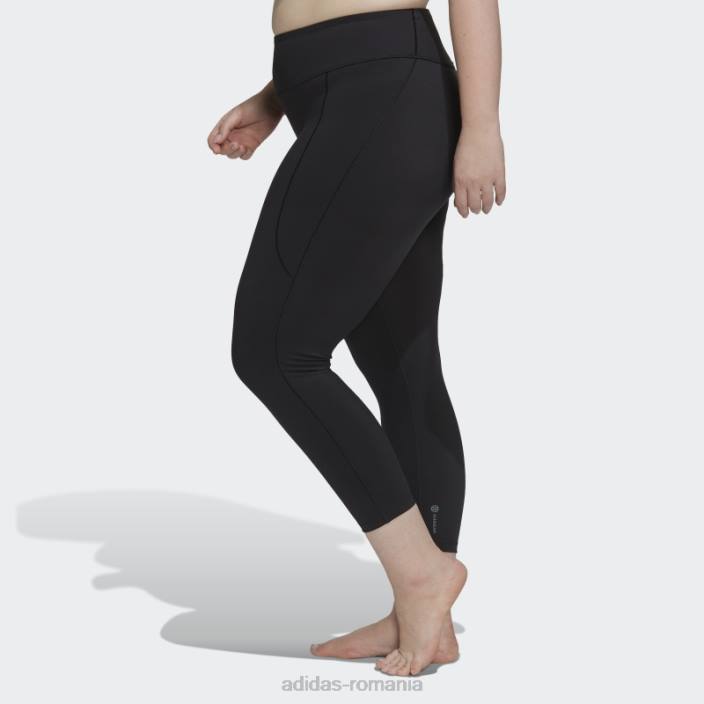 Adidas jambiere negri yoga studio 7/8 (plus mărime) fierbinți femei negru 2JBN17092