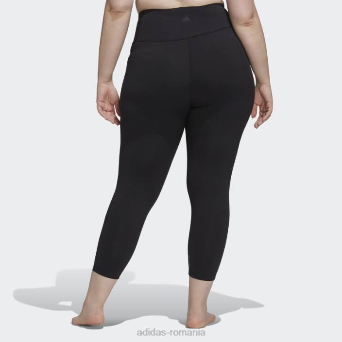 Adidas jambiere negri yoga studio 7/8 (plus mărime) fierbinți femei negru 2JBN17092
