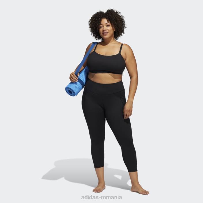 Adidas jambiere negri yoga studio 7/8 (plus mărime) fierbinți femei negru 2JBN17092