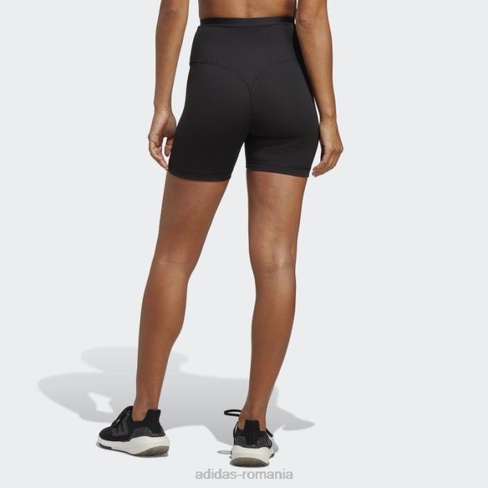 Adidas jambiere scurte cu talie înaltă de club sportiv de culoare neagră femei negru 2JBN9394