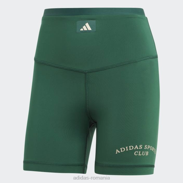 Adidas jambiere scurte cu talie înaltă de club sportiv verde femei verde 2JBN16550
