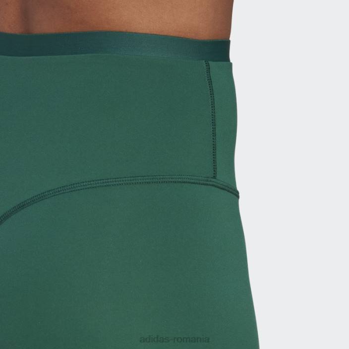 Adidas jambiere scurte cu talie înaltă de club sportiv verde femei verde 2JBN16550