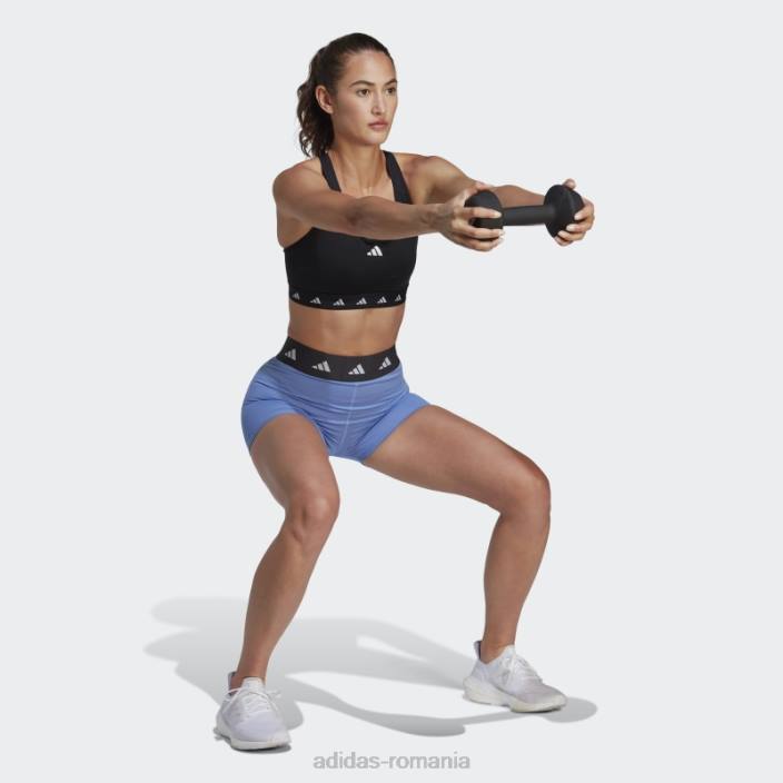 Adidas jambiere scurte techfit albastre adidas femei albastru/carbon 2JBN17025
