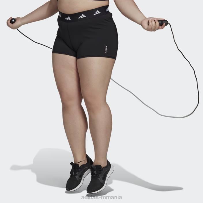 Adidas jambiere scurte techfit (mărime plus) negru adidas femei negru 2JBN9870