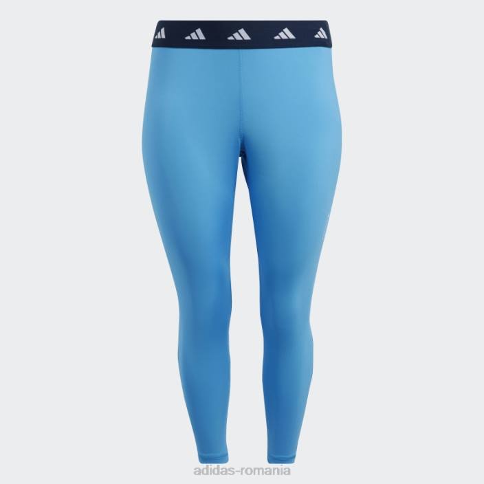 Adidas jambiere techfit 7/8 (mărime plus) albastru femei cerneală albastră 2JBN3037