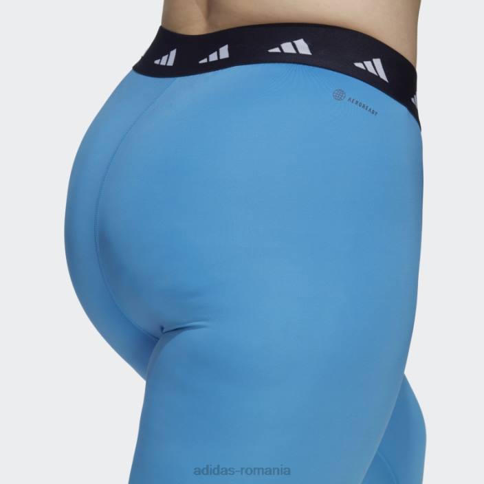 Adidas jambiere techfit 7/8 (mărime plus) albastru femei cerneală albastră 2JBN3037