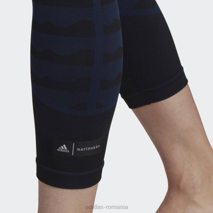 Adidas leggings marimekko aeroknit 7/8 bleumarin femei marina 2JBN2866