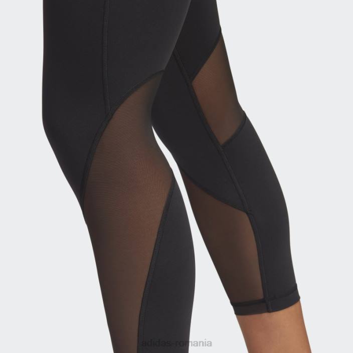 Adidas leggings negri croiți pentru antrenament hiit 7/8 femei negru 2JBN16709