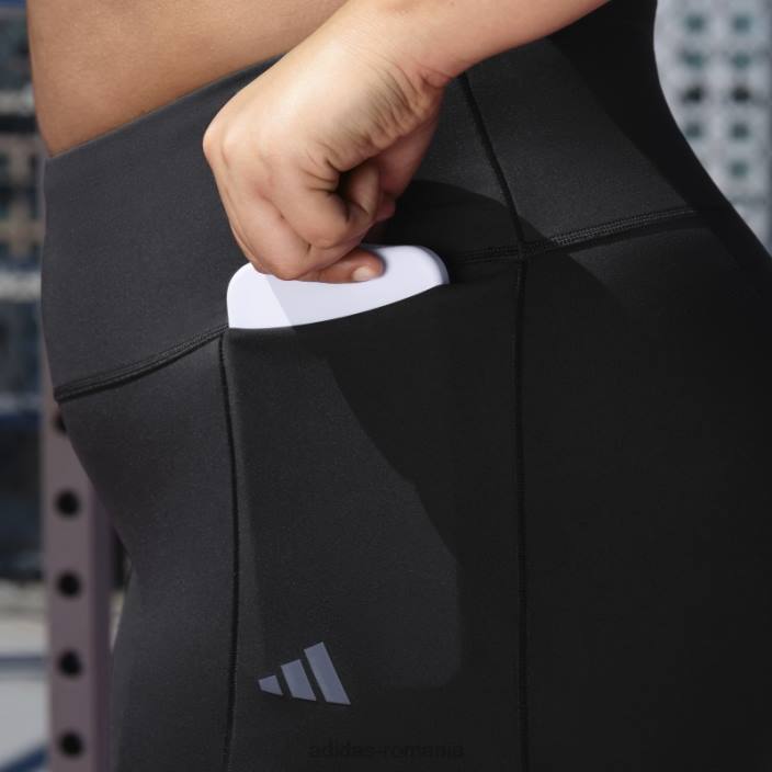 Adidas leggings negri optime training luxe 7/8 femei negru 2JBN16858