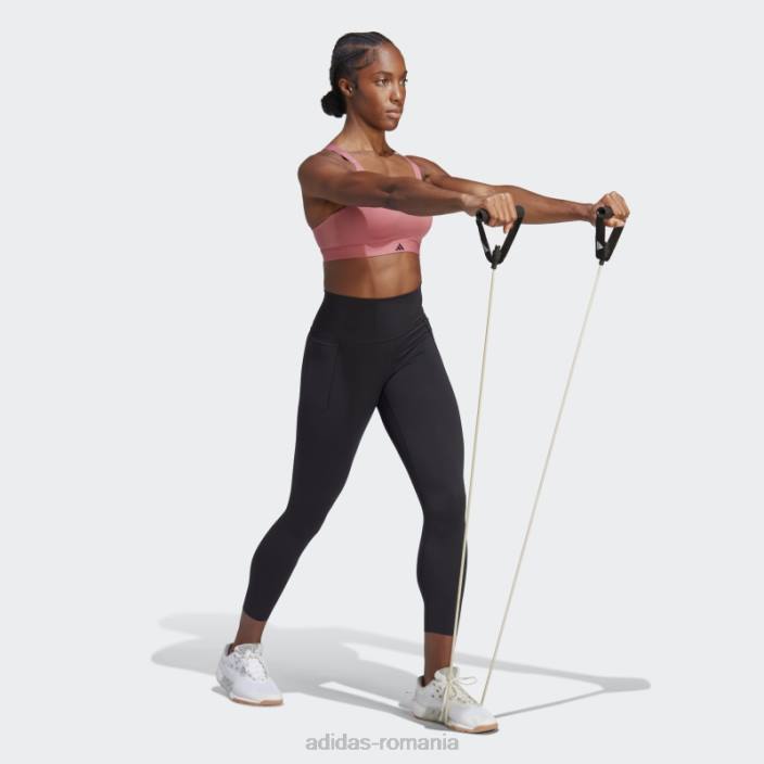 Adidas leggings negri optime training luxe 7/8 fierbinte femei negru 2JBN3723