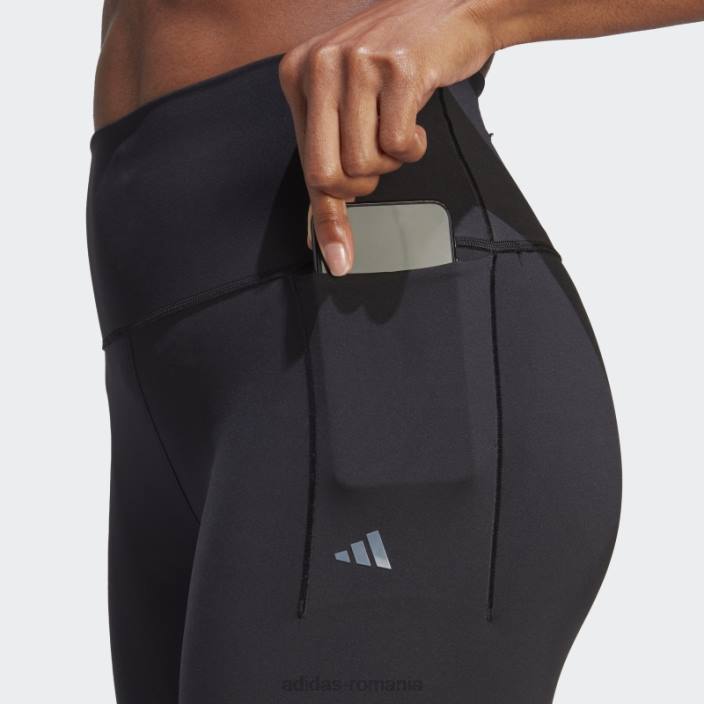 Adidas leggings negri optime training luxe 7/8 fierbinte femei negru 2JBN3723
