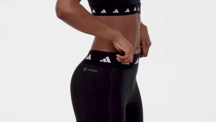 Adidas leggings negri techfit cu 3 dungi adidas femei negru 2JBN16377