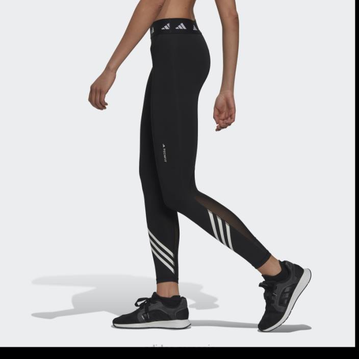 Adidas leggings negri techfit cu 3 dungi adidas femei negru 2JBN16377