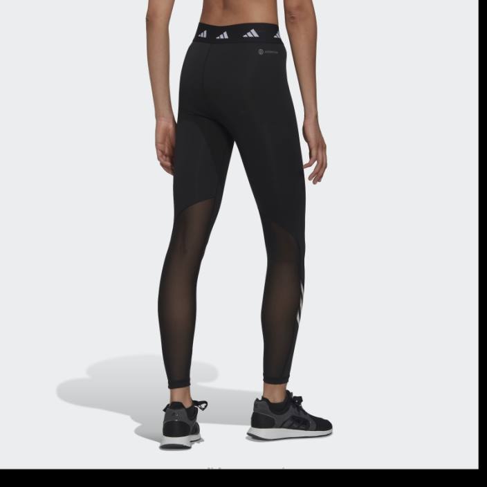 Adidas leggings negri techfit cu 3 dungi adidas femei negru 2JBN16377