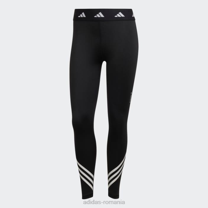 Adidas leggings negri techfit cu 3 dungi adidas femei negru 2JBN16377