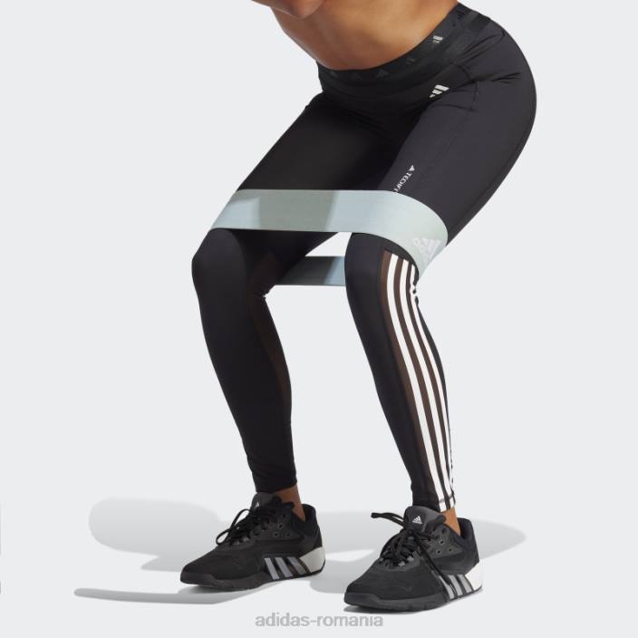 Adidas leggings negri techfit hyperglam 7/8 femei negru 2JBN16739