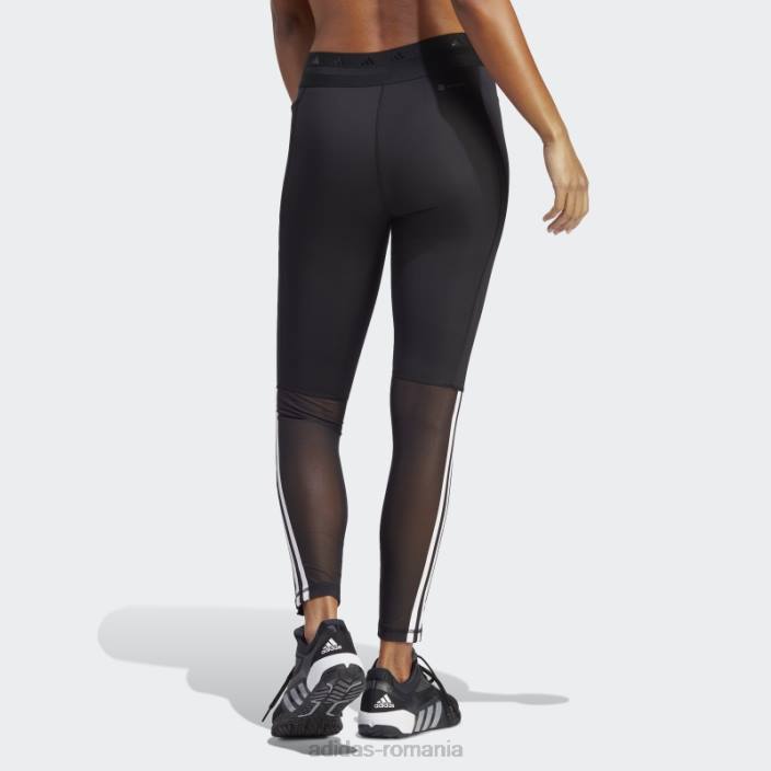Adidas leggings negri techfit hyperglam 7/8 femei negru 2JBN16739