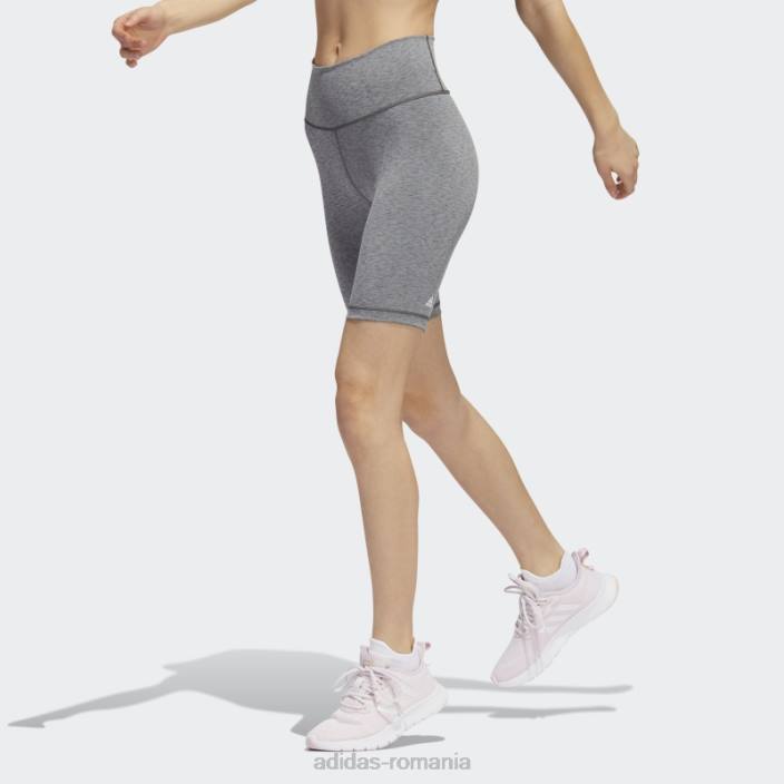 Adidas leggings scurti adidas pentru antrenament optime gri închis femei erica gri închis 2JBN9735