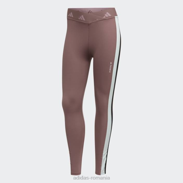 Adidas leggings violet hyperglam training techfit 7/8 femei Violet 2JBN3190