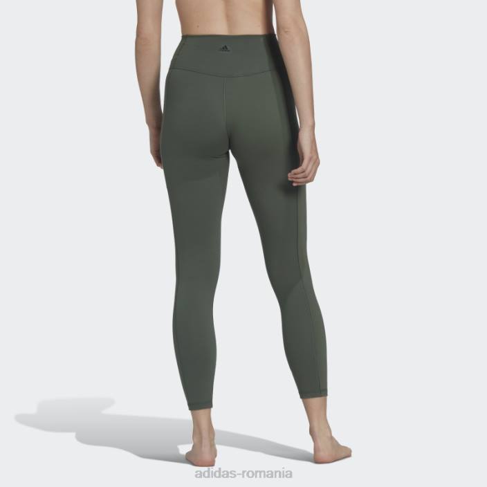 Adidas leggings yoga studio oxid verde 7/8 femei oxid verde 2JBN10742