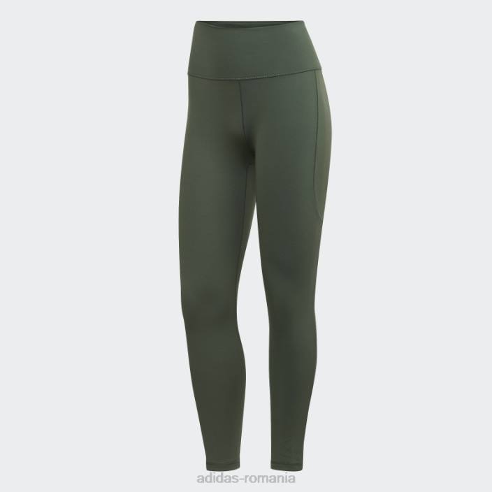 Adidas leggings yoga studio oxid verde 7/8 femei oxid verde 2JBN10742