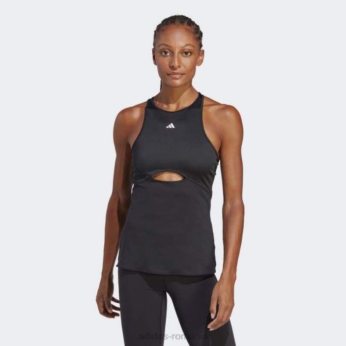 Adidas maiou de antrenament hiit aeroready negru femei negru 2JBN9560