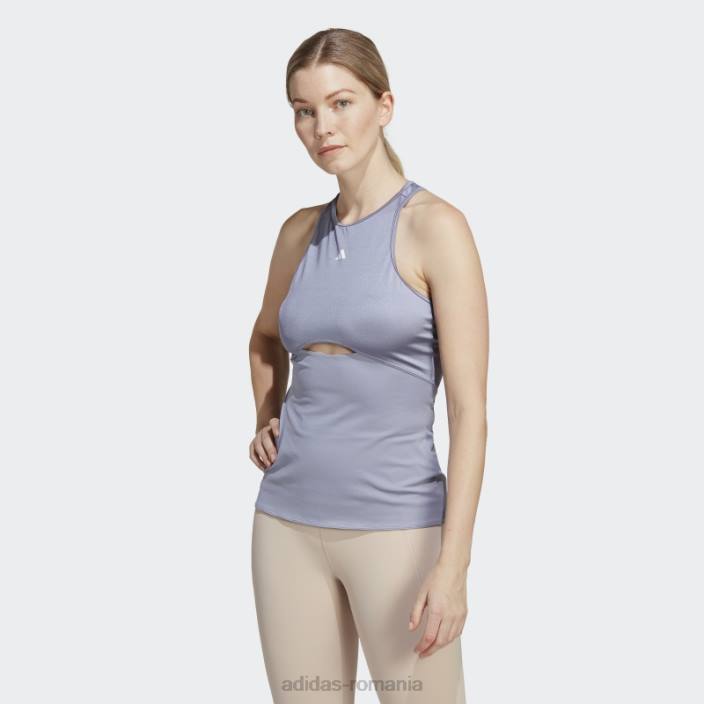Adidas maiou de antrenament hiit aeroready violet argintiu femei violet argintiu 2JBN9661