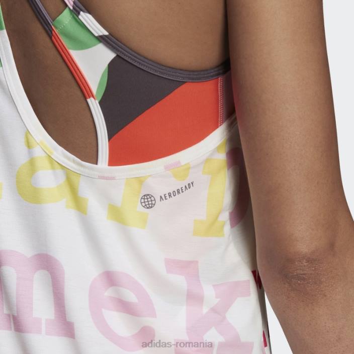 Adidas maiou de antrenament x marimekko alb femei alb 2JBN17583