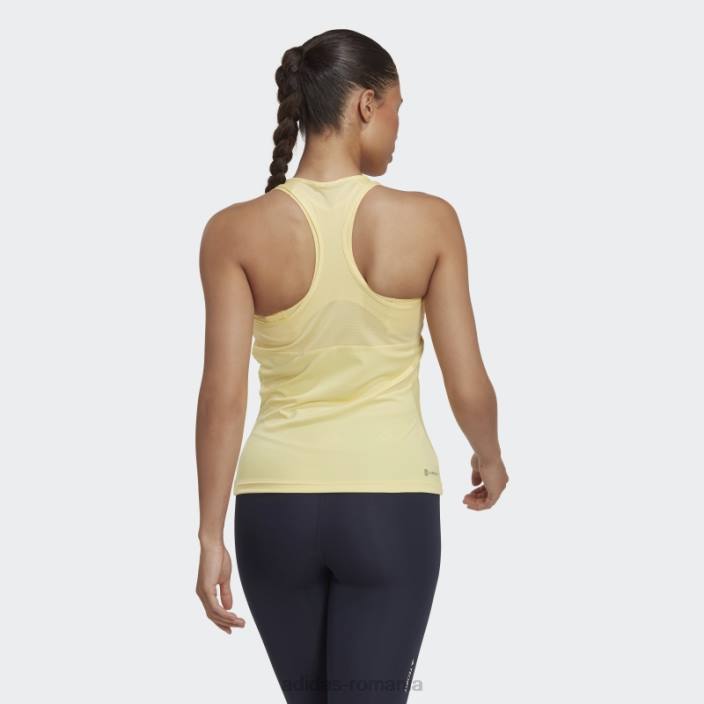 Adidas maiou galben de antrenament techfit racerback femei galben/alb 2JBN17519
