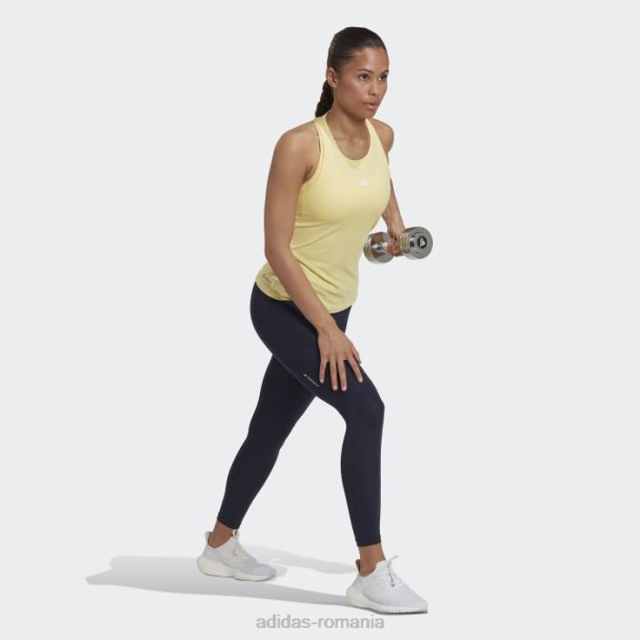 Adidas maiou galben de antrenament techfit racerback femei galben/alb 2JBN17519