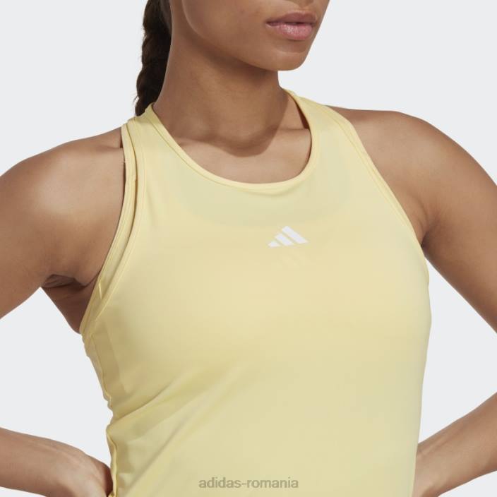 Adidas maiou galben de antrenament techfit racerback femei galben/alb 2JBN17519