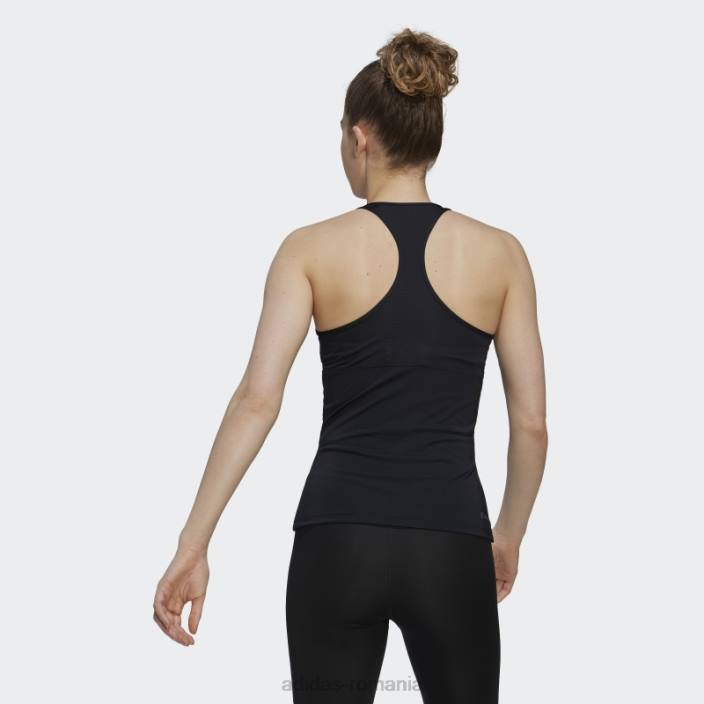 Adidas maiou negru de antrenament techfit racerback femei alb negru 2JBN9202