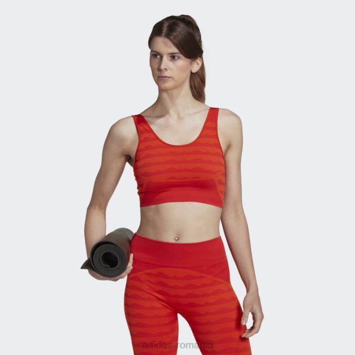 Adidas marimekko sutien aeroknit cu susținere ușoară portocaliu femei portocale 2JBN2701