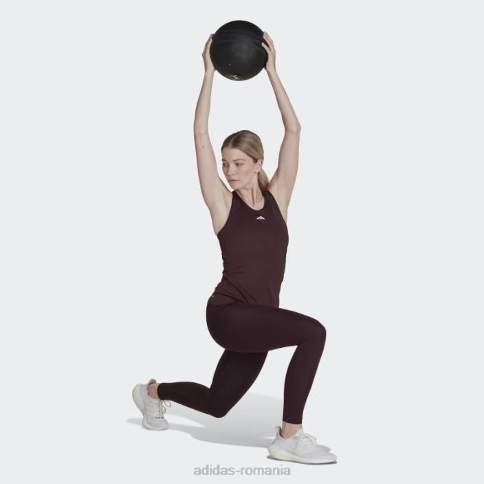 Adidas maroon techfit racerback tank top adidas femei maro 2JBN3189