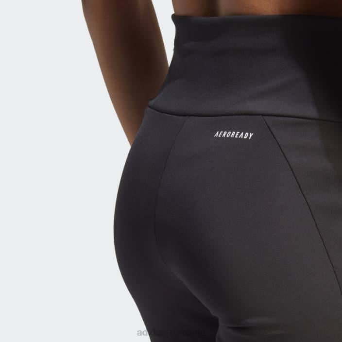 Adidas modă concepută pentru a mișca colanți sport înalți cu 3 dungi 3/4 alb femei alb negru 2JBN10193