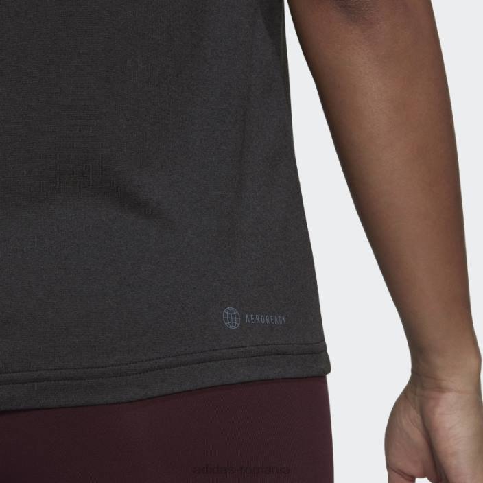 Adidas negru aeroready făcut pentru antrenament la modă de tricou minim femei negru 2JBN10355