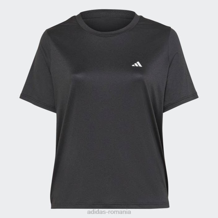 Adidas negru aeroready făcut pentru antrenament tricou minim (plus mărime) adidas femei negru 2JBN3009