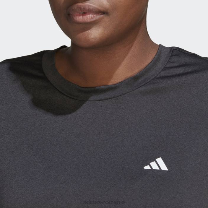 Adidas negru aeroready făcut pentru antrenament tricou minim (plus mărime) adidas femei negru 2JBN3009