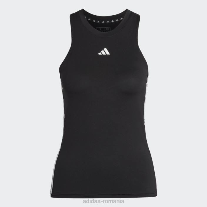 Adidas negru aeroready train essentials maiou regulat cu 3 dungi adidas femei alb negru 2JBN16719