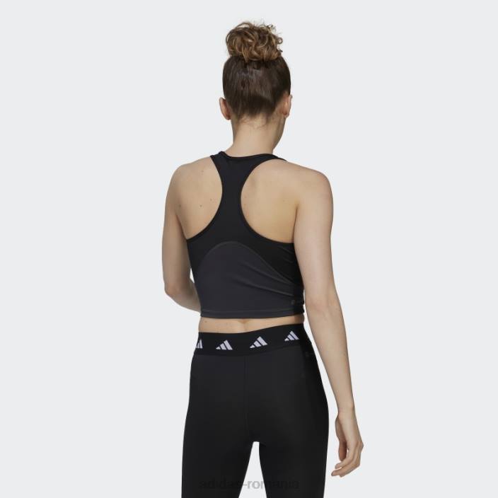 Adidas negru aeroready tren hiit crop tank top femei negru/carbon 2JBN10816