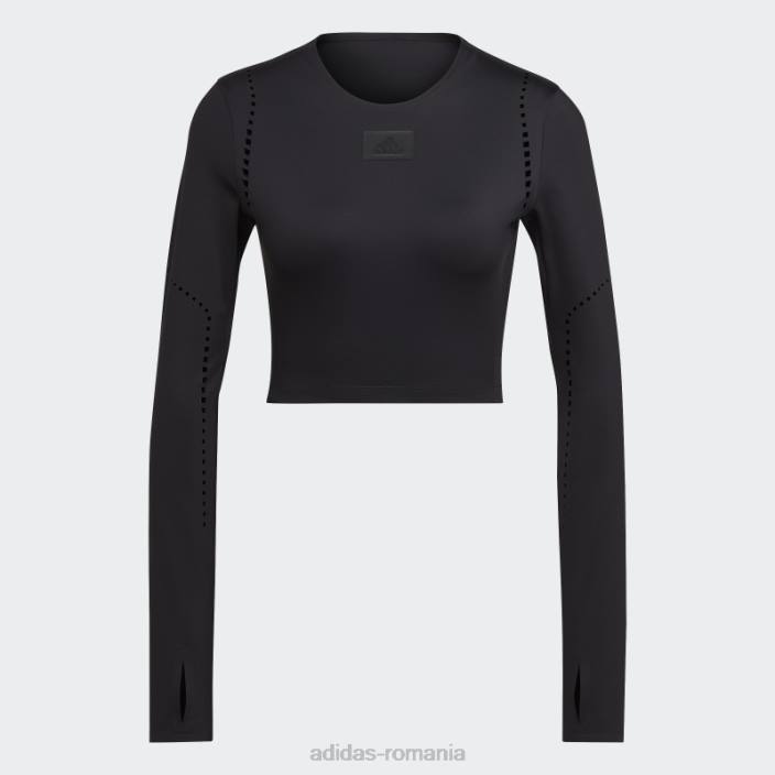 Adidas negru fierbinte cel mai bun top cu mânecă lungă femei negru 2JBN2784