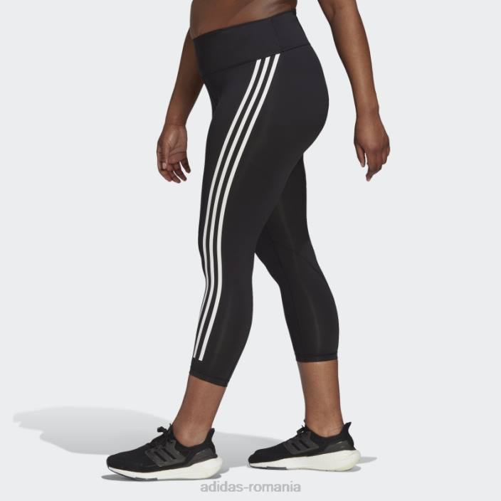Adidas negru optime trainicons 3 dungi 7/8 jambiere (plus mărime) adidas femei alb negru 2JBN8913
