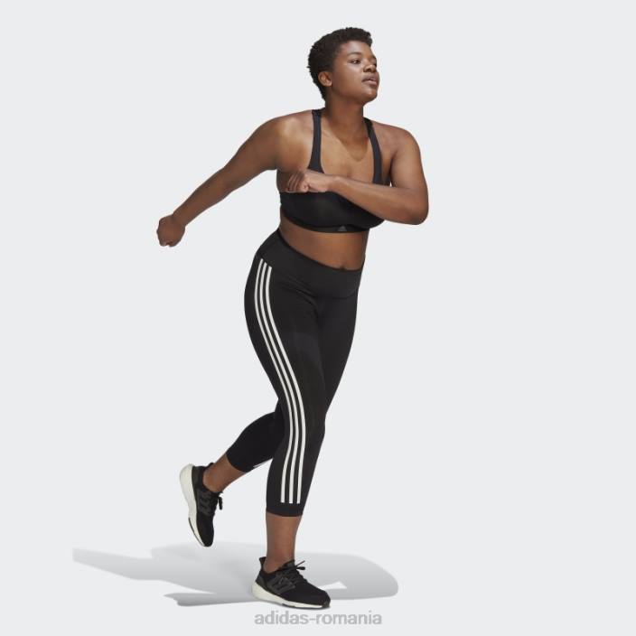 Adidas negru optime trainicons 3 dungi 7/8 jambiere (plus mărime) adidas femei alb negru 2JBN8913