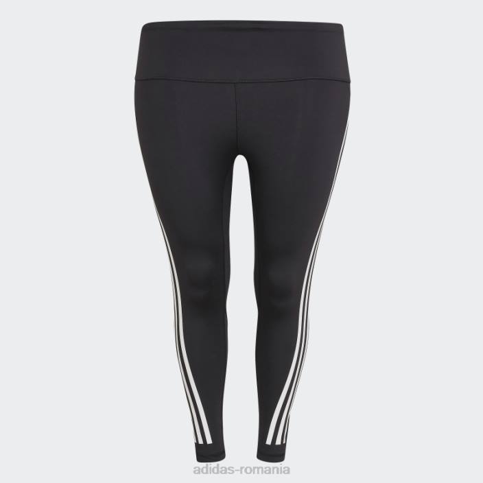 Adidas negru optime trainicons 3 dungi 7/8 jambiere (plus mărime) adidas femei alb negru 2JBN8913